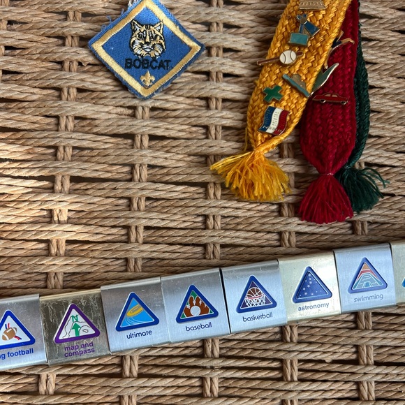 Vintage Boy Scouts Webelos Metal Activity Belt Cub Scouts BSA Badges 31” - Picture 11 of 13